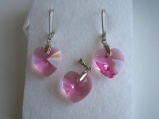 Sada srdíčková SW light rose