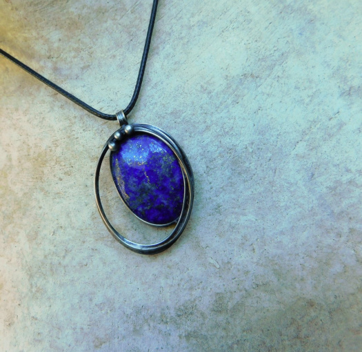 Letní noc...(lapis lazuli) autorský šperk