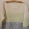 Ručně pletený bavlněný svetřík - halenka,vel. L,XL