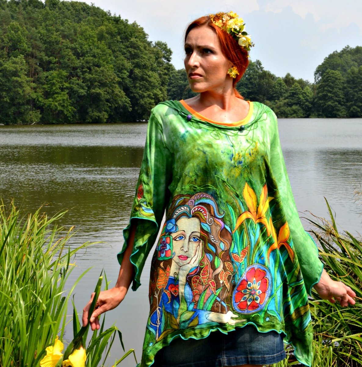 Dáma v listech skrytá 