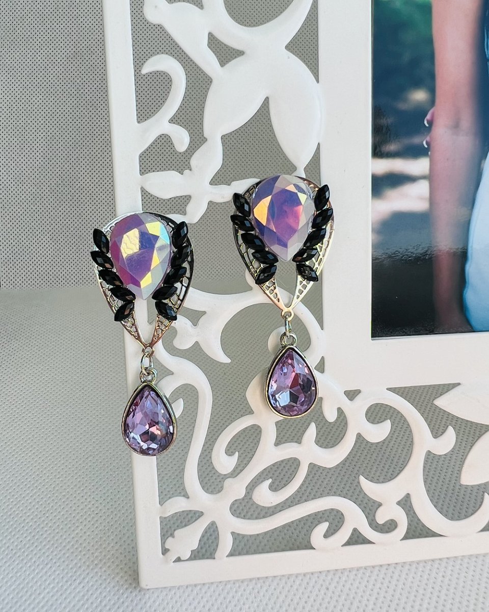 Luxusní crystal - fialové