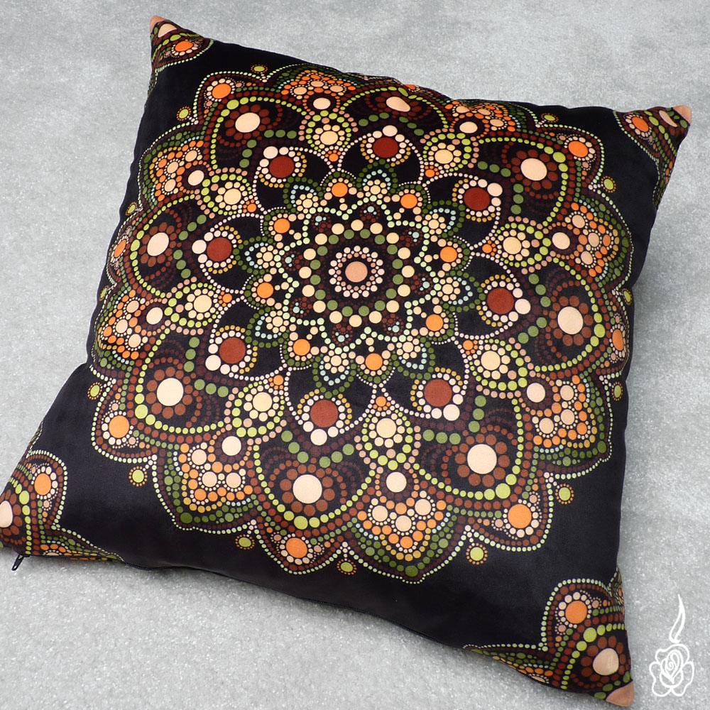 Designový povlak na polštář Mandala Iris 3