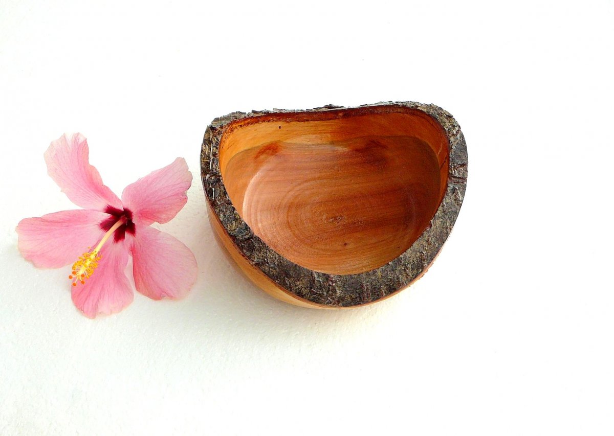 Švestková miska s kůrou 19 - prum. 17,5 cm