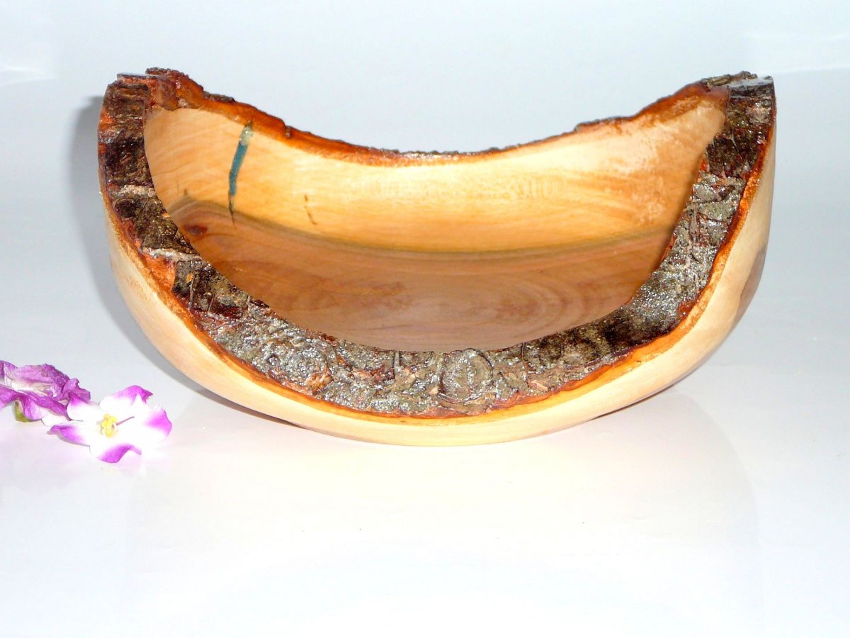 Dekorační miska s kůrou 36  - švestka - 19,5 cm