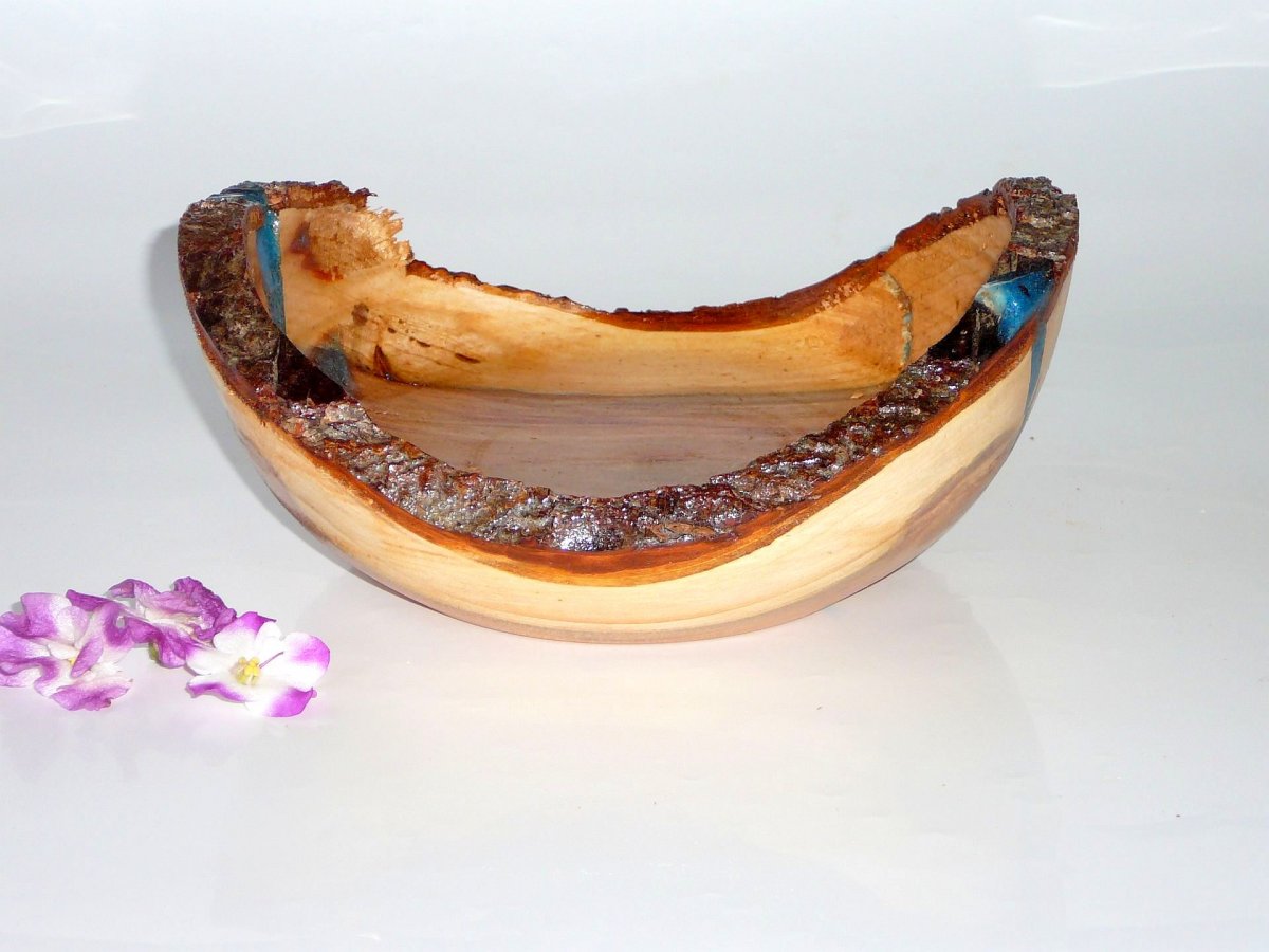 Dekorační miska s kůrou 38  - švestka - 19,5 cm