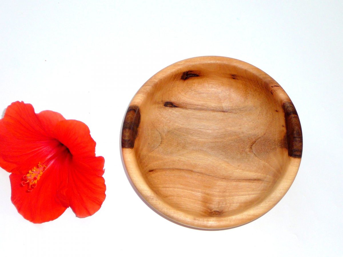 Dřevěná miska 391 menší - ořech - prům. 14 cm  