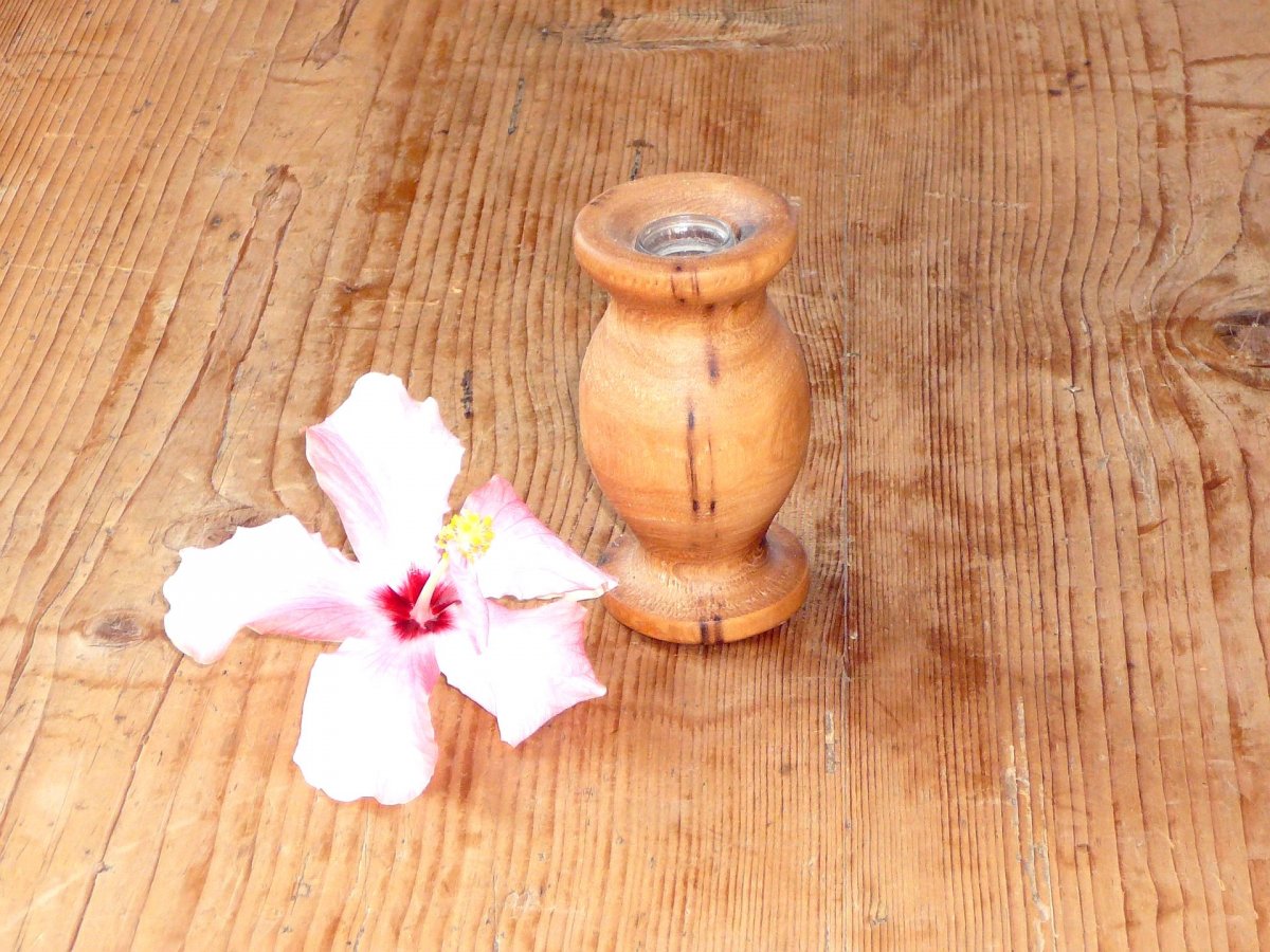 Dřevěná váza 23 - ořech