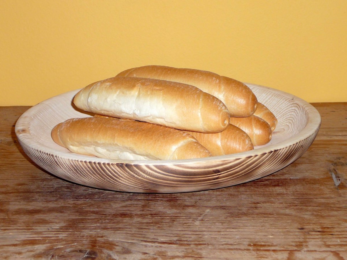 Dřevěný podnos 1 - smrk opalovaný - 32 cm