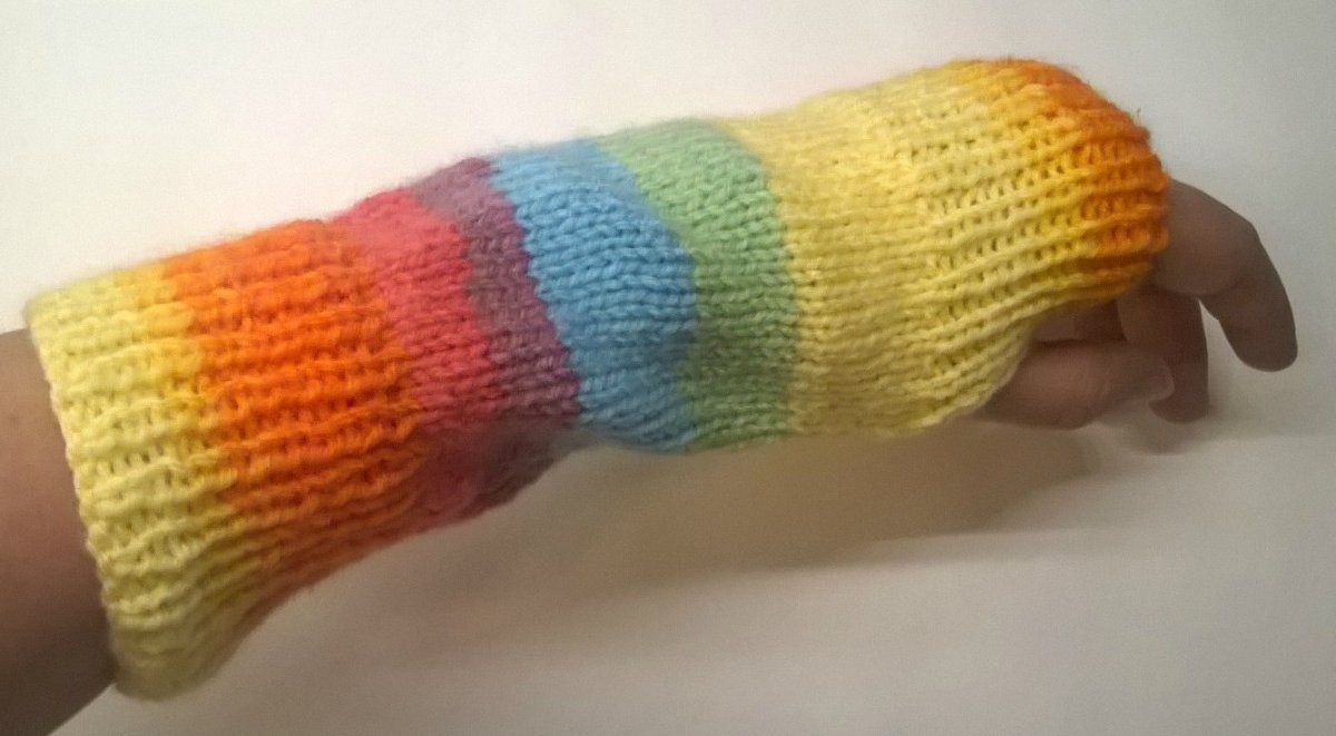 Duhové návleky na ruce