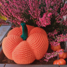 Háčkovaná Halloweenská dýně - návod