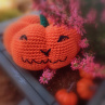 Háčkovaná Halloweenská dýně - návod