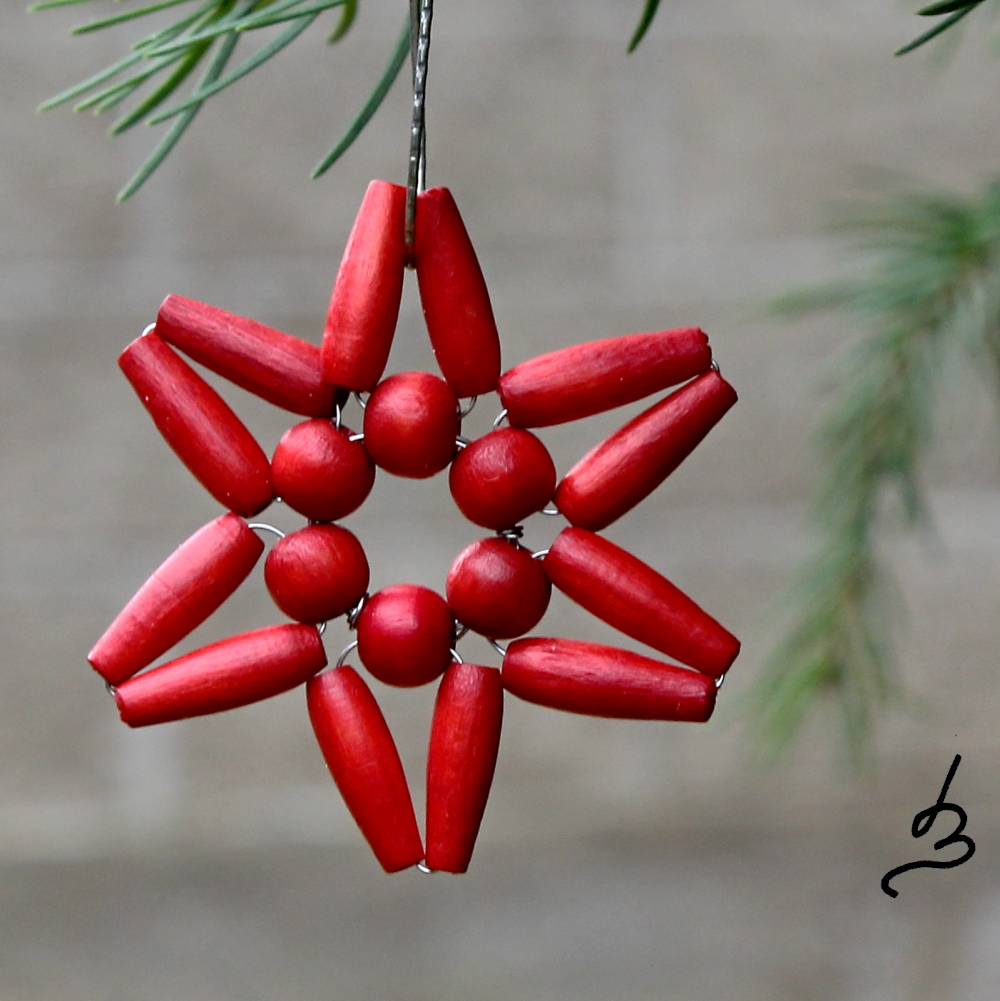 Hvězdička malá - červená