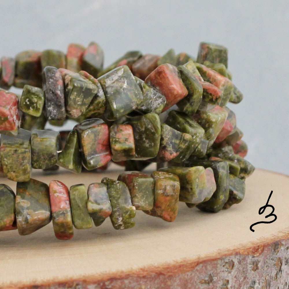 Unakitový náramek - S.Steel