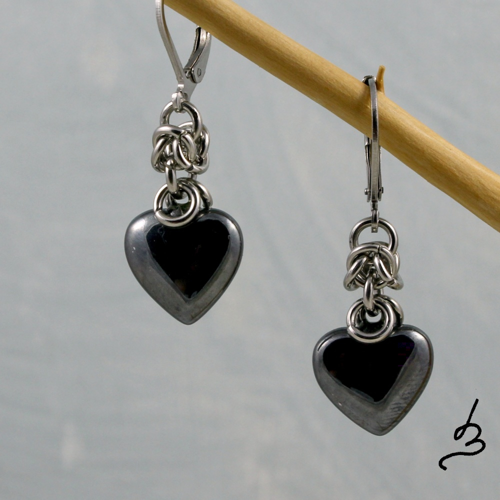 Hematitová srdce - S.Steel