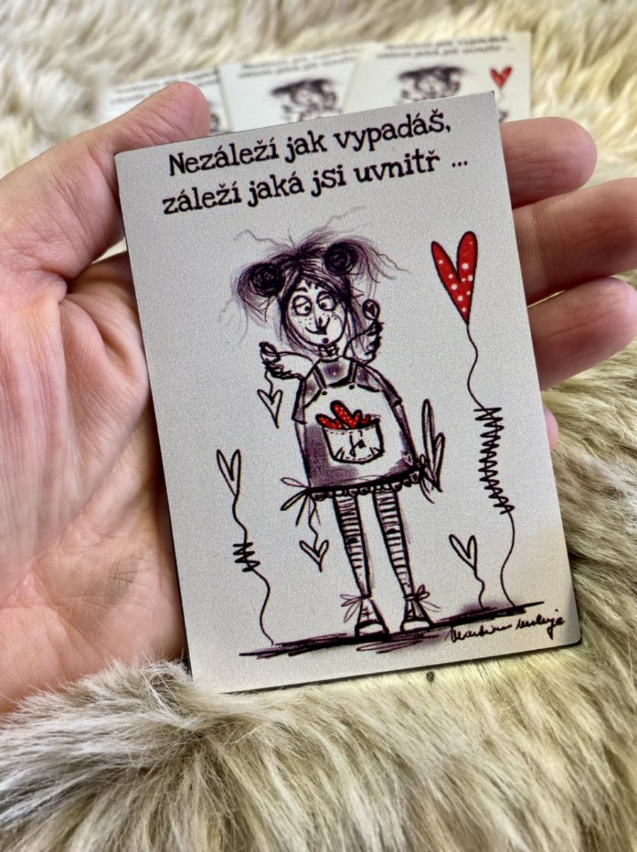 Magnet Nezáleží jak vypadáš, záleží jaká jsi uvnitř…5 ks