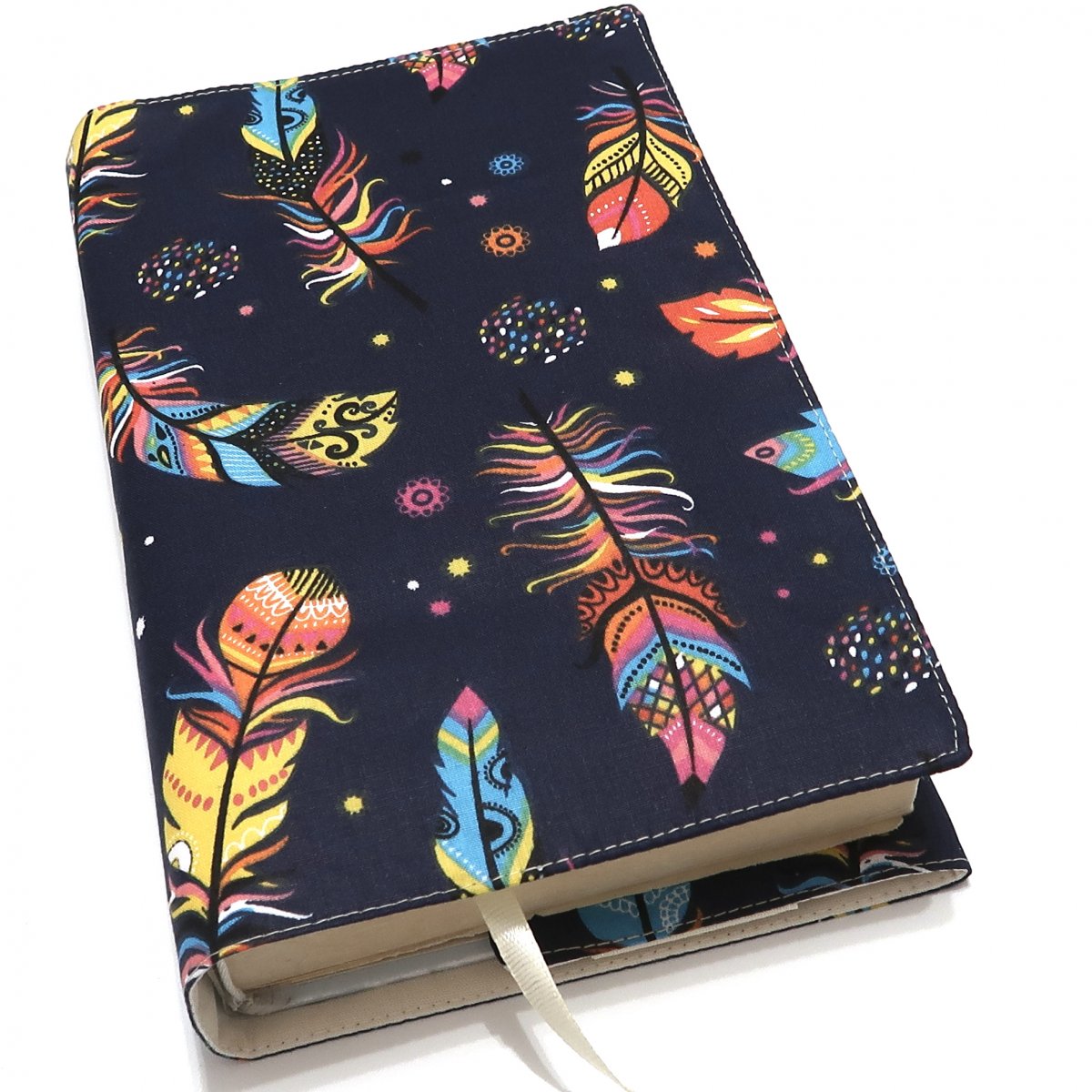 BAREVNÁ PEŘÍČKA -  obal na knihu