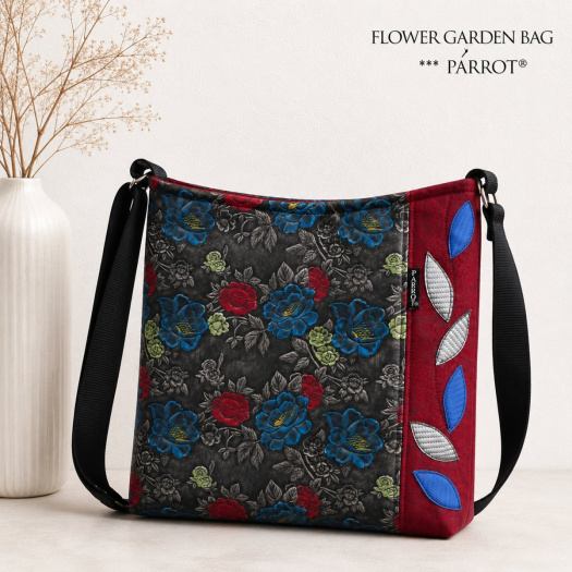 FLOWER GARDEN BAG bordó *** PARROT®