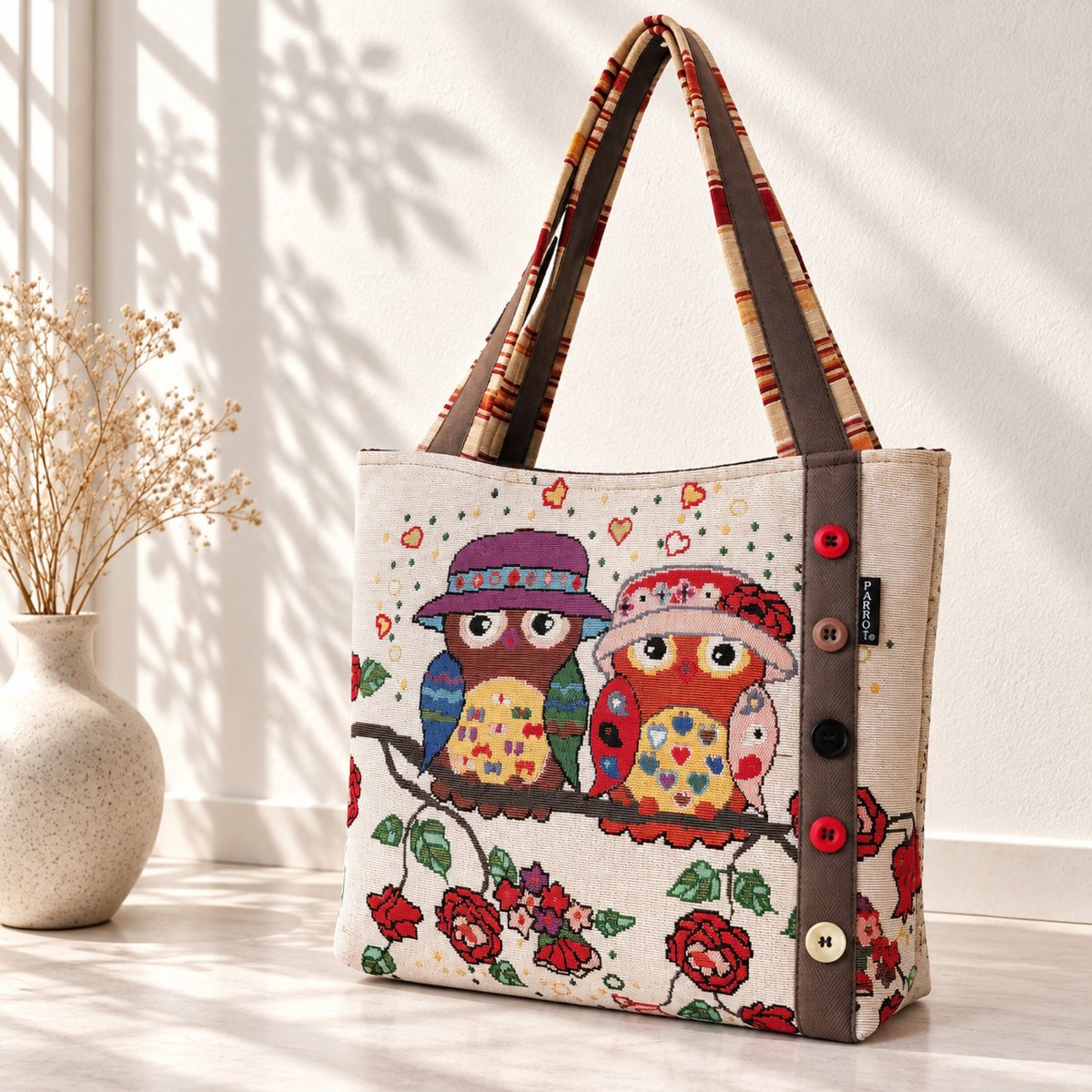 FRIENDLY OWLS BAG *** PARROT®
