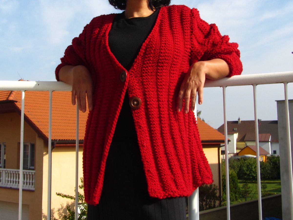 OVERSIZED KARDIGAN NA MÓDNÍ VRSTVENÍ - na přání