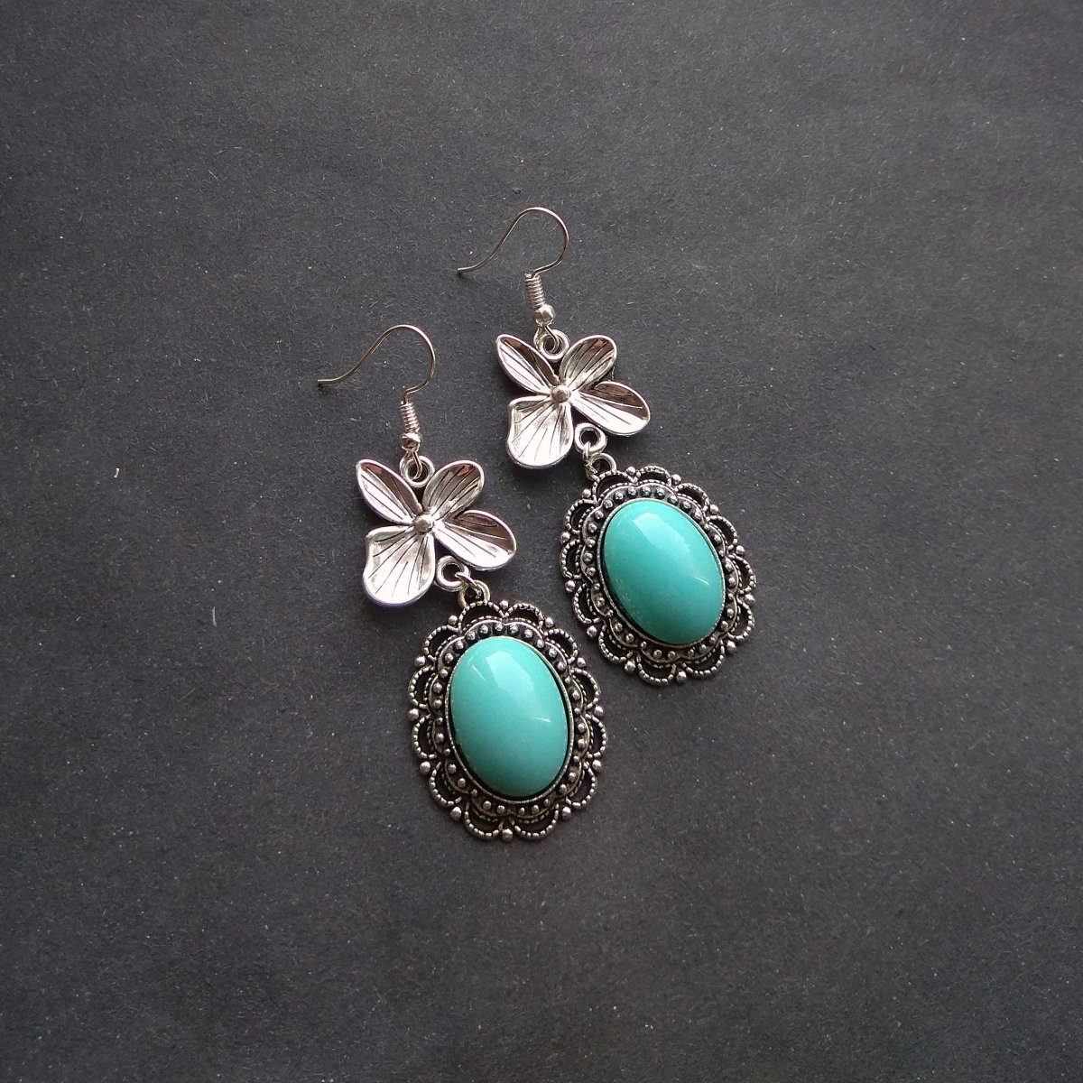 Jarní náušnice s kytičkami