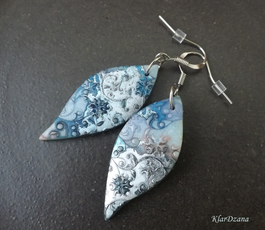 Náušnice Frozen kapky světlemodré