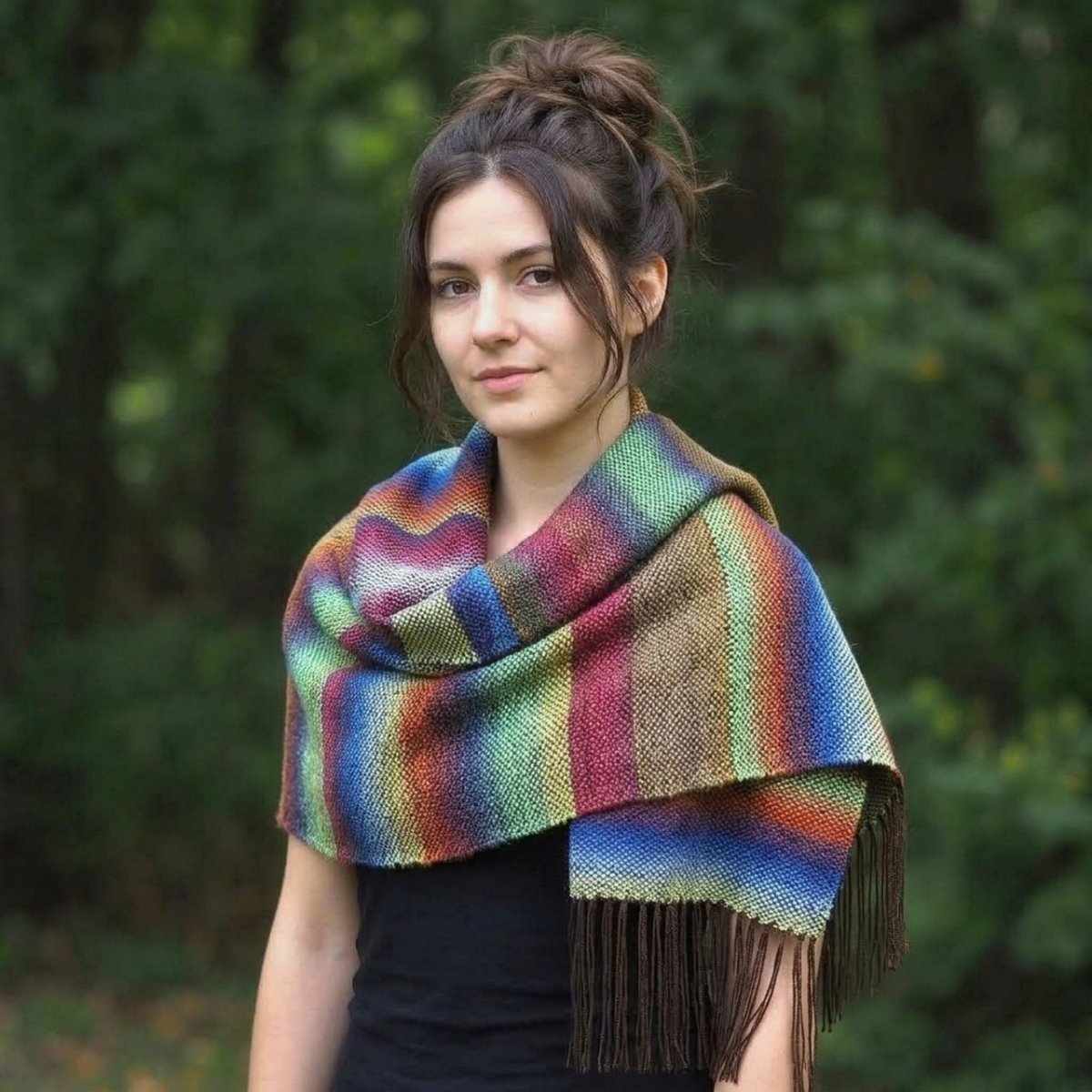 RUČNĚ TKANÁ ŠÁLA - PLÉD - IRENA