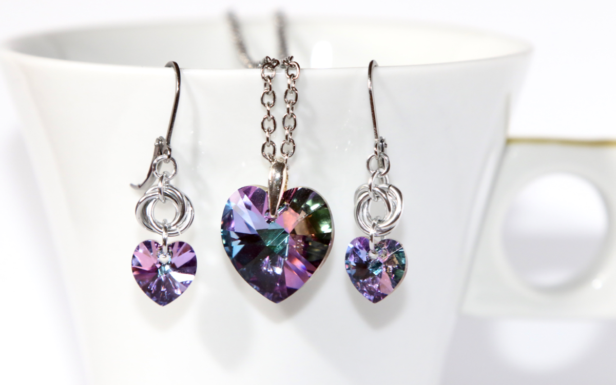 Romantická srdíčka- sada 