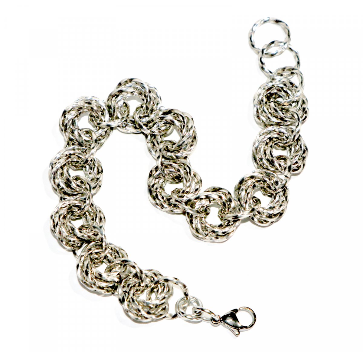 Rozcuchané uzlíky náramek 