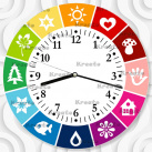 Hodiny "Duha" - na zakázku