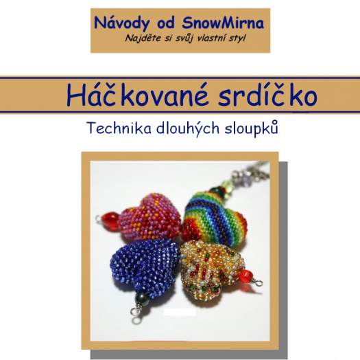 Návod - Háčkované srdíčko