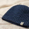 Ručně háčkovaná čepice – Homleska (Tmavě modrá)
