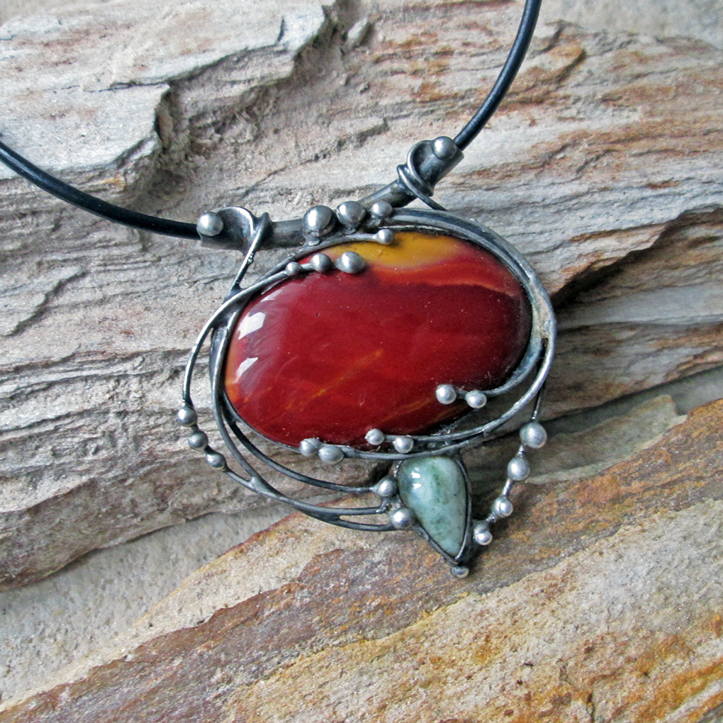 Jaspis mookait & larimar