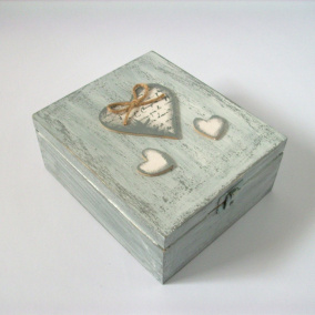 Dřevěná krabička na čaje,šperky... no. 481