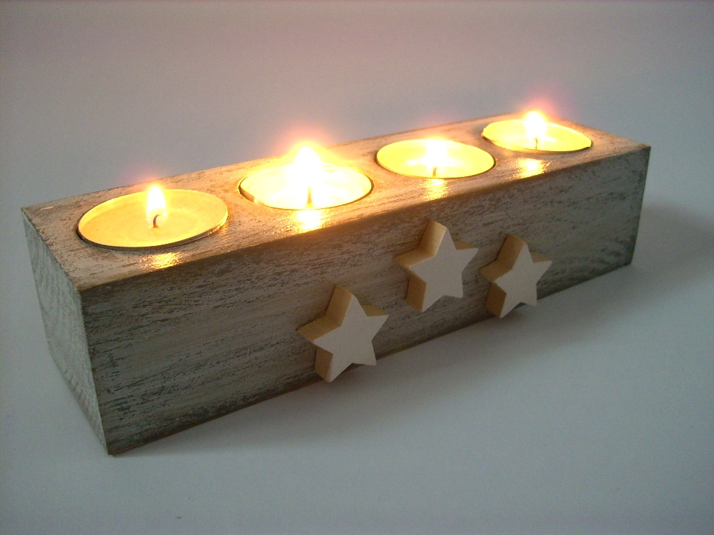 Adventní dřevěný svícen... no.501