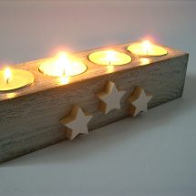 Adventní dřevěný svícen... no.501