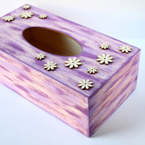 Krabička na kapesníky s kvítky