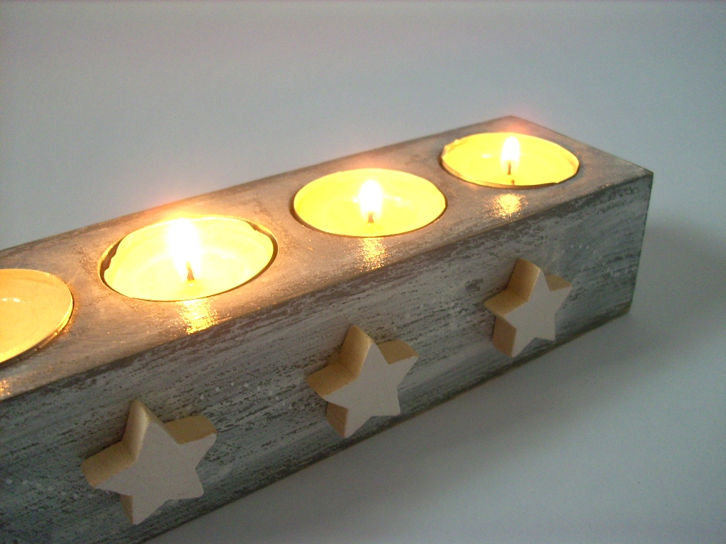 Adventní dřevěný svícen... no.502