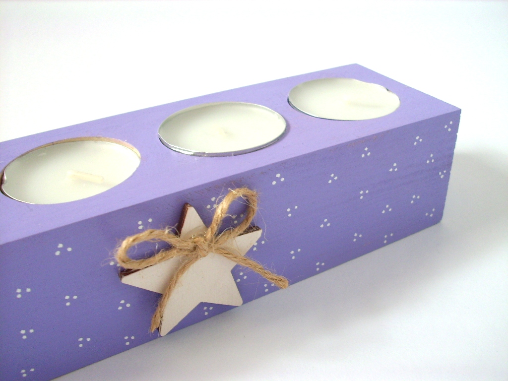 Adventní dřevěný svícen... no.508