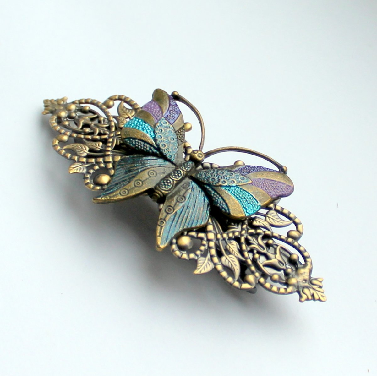 Luxusní francouzská sponka s motýlem