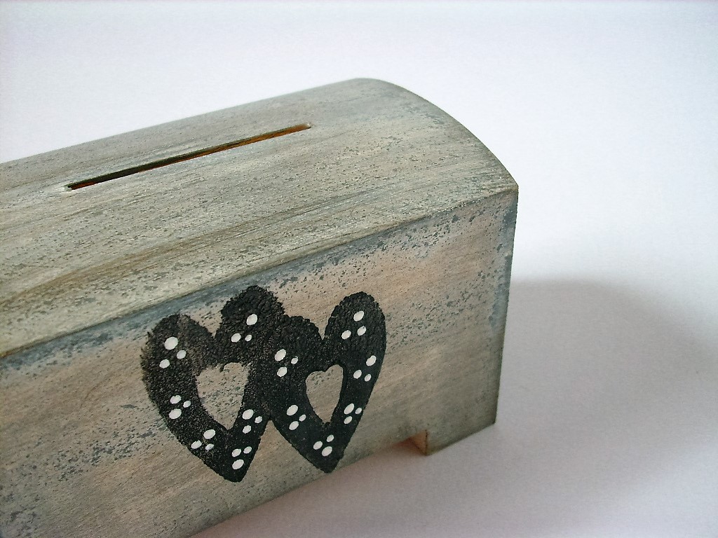 Kasička s textem na přání... no.674