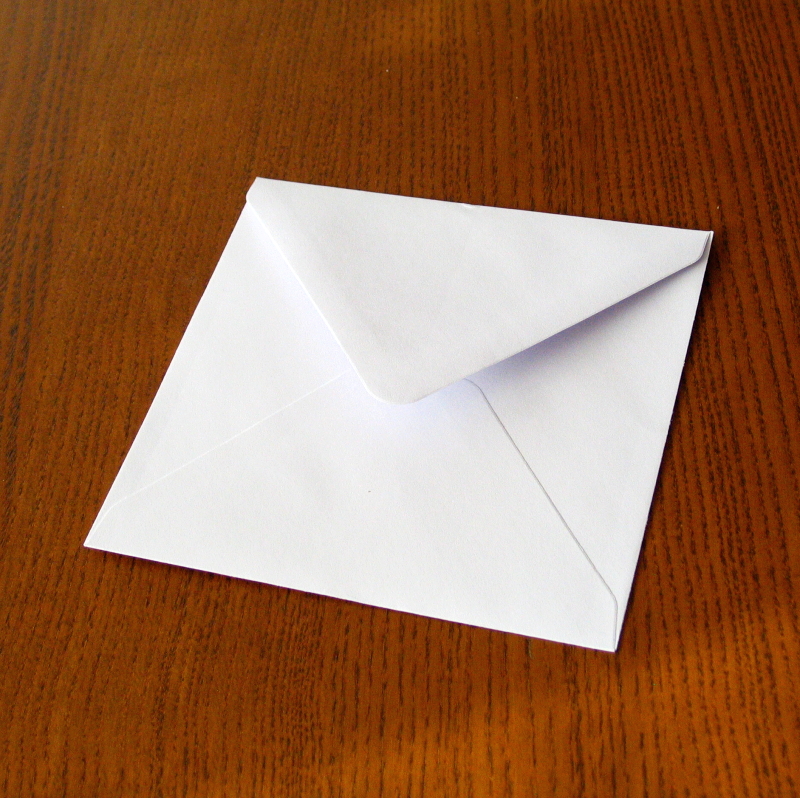 Dopisní obálka 14 x 14 cm BÍLÁ