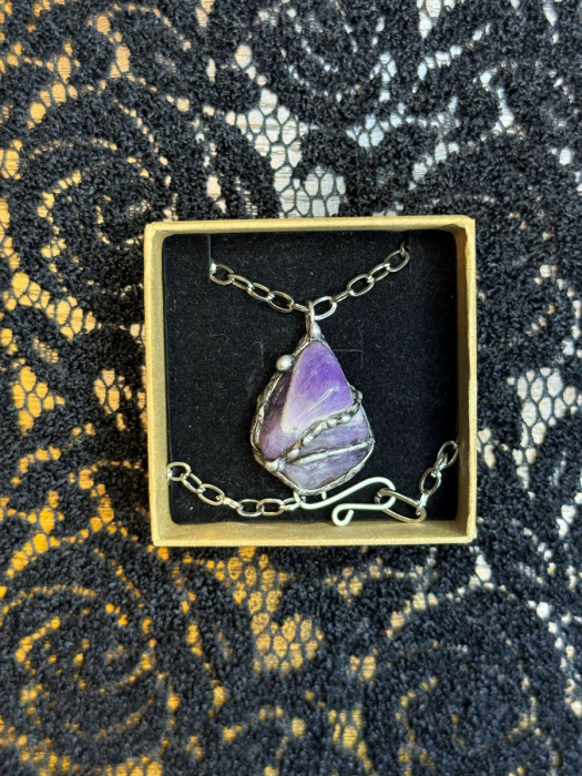 AMETYST surový náhrdelník