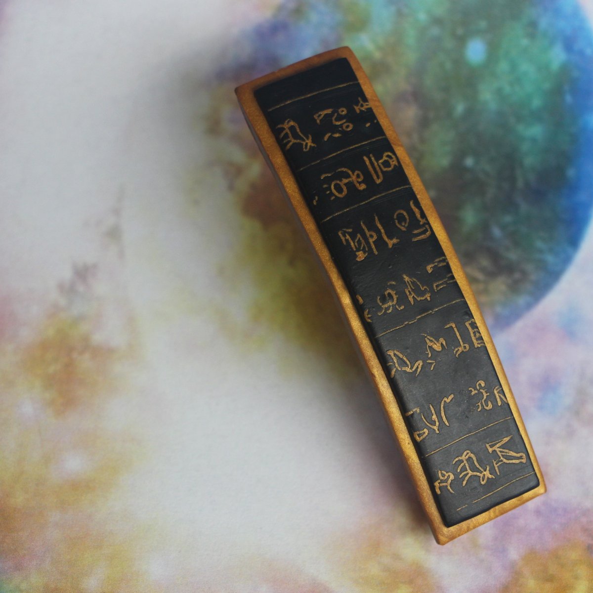 Spona do vlasů - egyptské hieroglyfy 