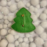Korálková brož vánoční stromeček