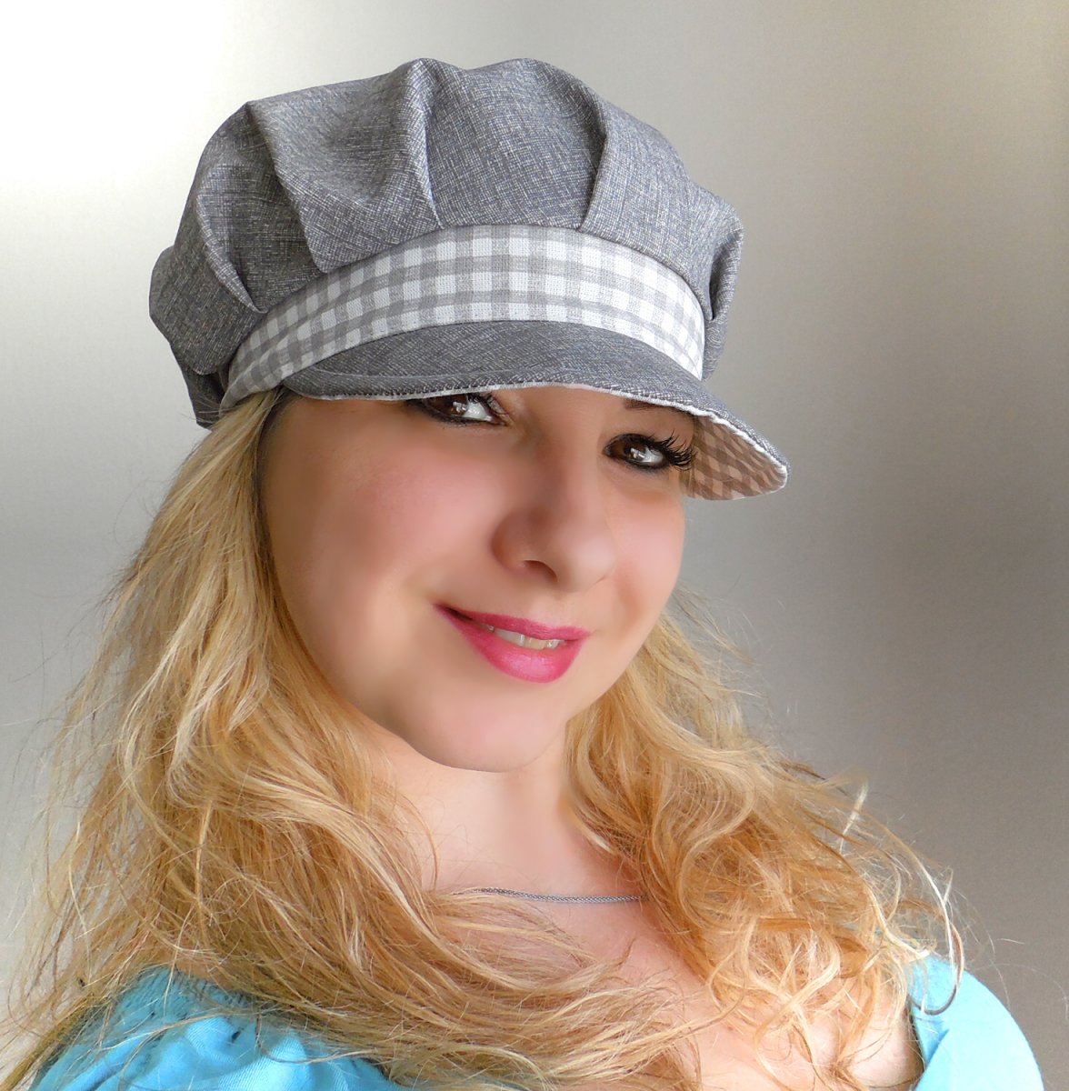 čepice ,bekovka kšiltovka šedý melír+kostička
