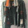Cardigan  kostkovaný - dozelena