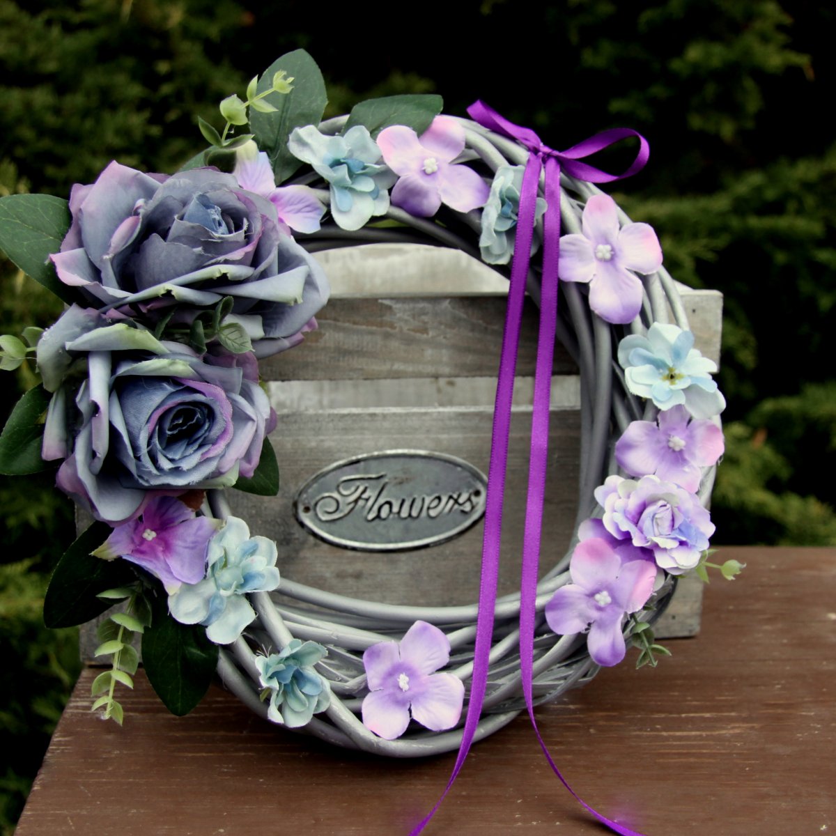 Jsi modrá jako hladina_věnec na dveře