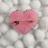 Korálková brož srdce