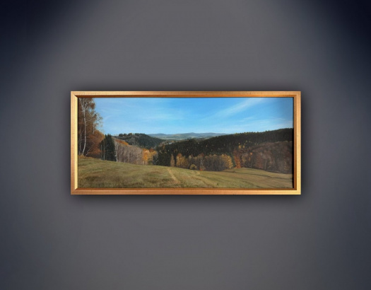 Stíny podzimu - krajina, 30x70cm