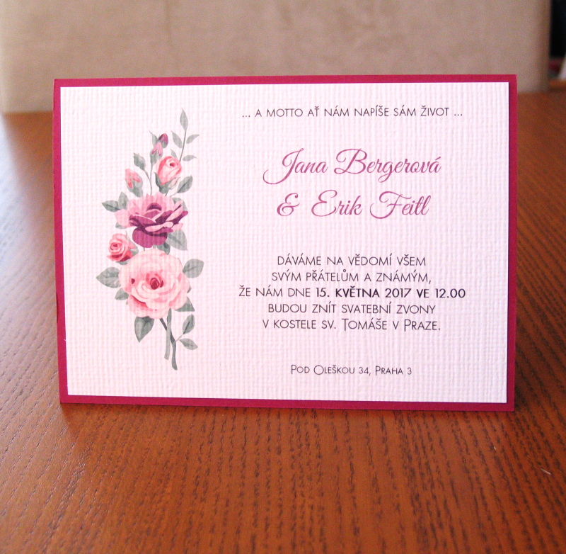 Svatební oznámení FLOWERS I.